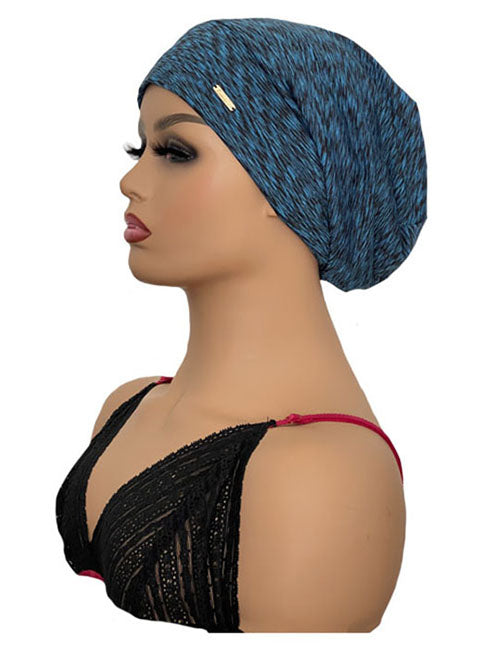 Blue Lightweight Bonnet For Cranial Wig Wearers