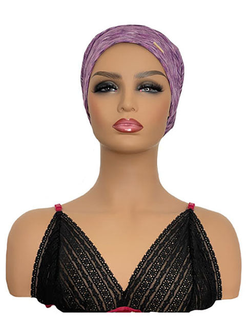 Purple Lightweight Bonnet For Cranial Wig Wearers
