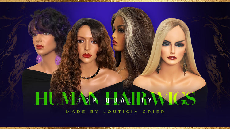 Human Hair Wigs, Hair Replacement Systems made by Louticia Grier
